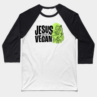 Vegan Jesus Baseball T-Shirt